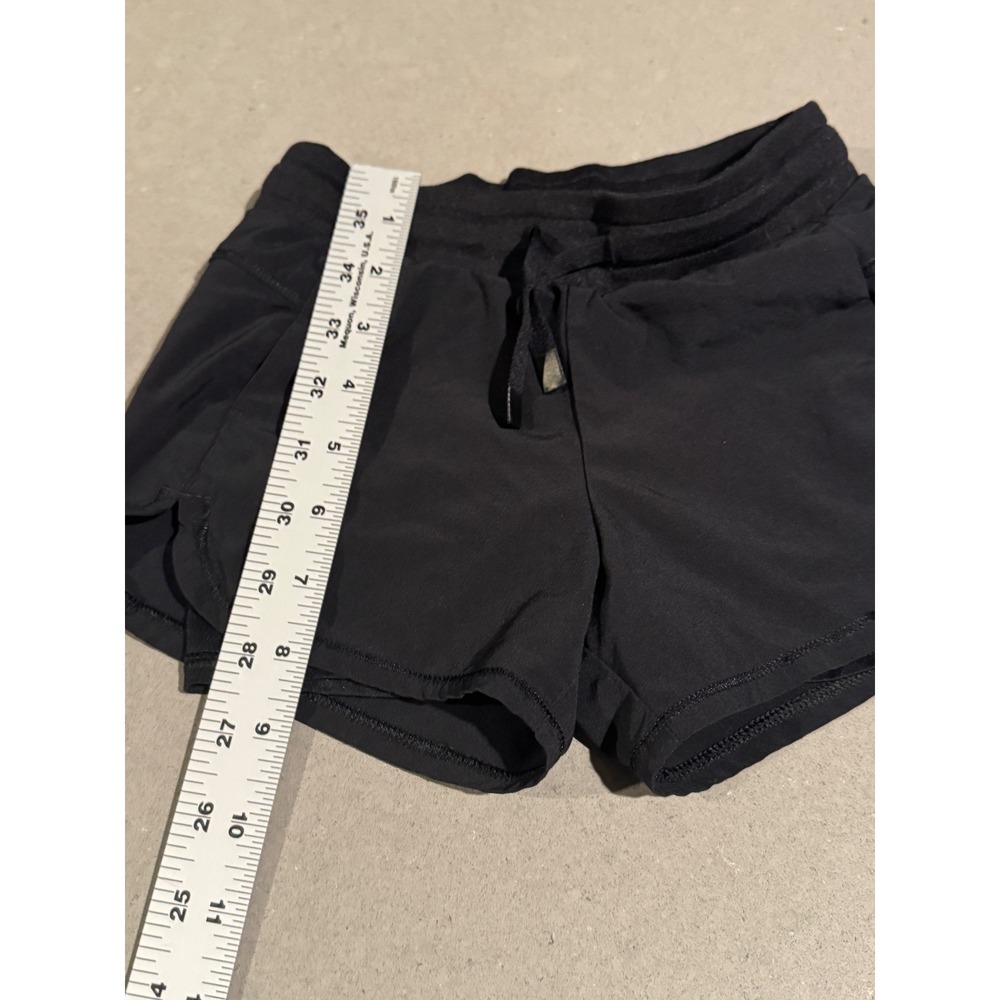All In Motion‎ Womens Black Athletic Shorts XS Dolphin Hem Drawstring Waist - Picture 2 of 5